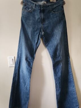 GAP 12 XL Medium Blue Wide-Leg Flare Jeans